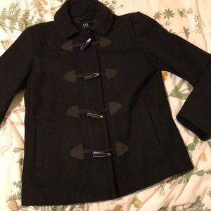 Black Gap Wool Toggle Coat